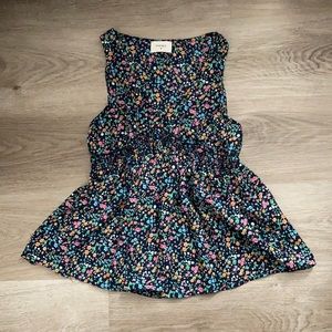 Floral, No Sleeve Top